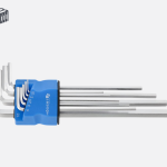 HOEGERT 9- piece hex keys set, S2 steel HT1W822