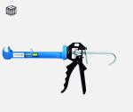S) HT4R402 იარაღი სილიკონის საფრქვევი Caulking gun Hoegert (6/24)