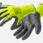 Перчатки с нитриловым покрытием VECHTE, зелёно-серые, размер 10 | HT5K761-10-W