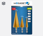 Step Drill Bit Set 4–32 mm, 3 pcs | Högert HT6D325 (10/50) - Image 2