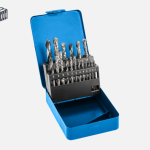 HT6D379 ბეტონის ხის და მეტალის ბურღების ნაკრები 18 ცალი