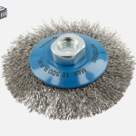 HT7D740 ჯაგრისი უჟანგავი 100 mm,  M14, steel wire, 0.3 mm