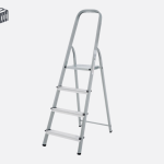 მეტალის კიბე ალუმინის საფეხურით 113, 1X4 (1130104)