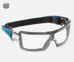 Protective safety glasses, blue, transparent | HÖGERT LOTZEN HT5K010
