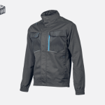 Elastic dark gray jacket, size S | WURNITZ HT5K814-S